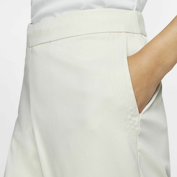 Nike Dri-Fit UV Womens Woven Pull-on 11" Golf Shorts Cream AJ5663-133 NEW Sz S - Picture 2 of 5